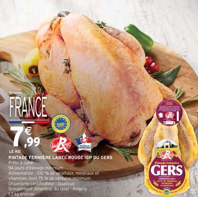 PINTADE FERMIÈRE LABEL ROUGE IGP DU GERS