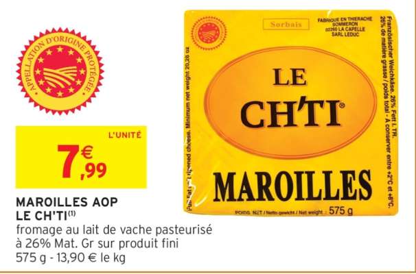 MAROILLES AOP LE CH'TI