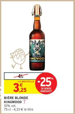 Bière blonde KINGWOOD