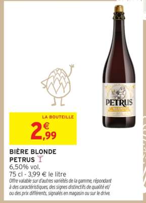 BIÈRE BLONDE PETRUS