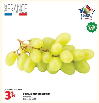 RAISIN BLANC SANS PÉPINS