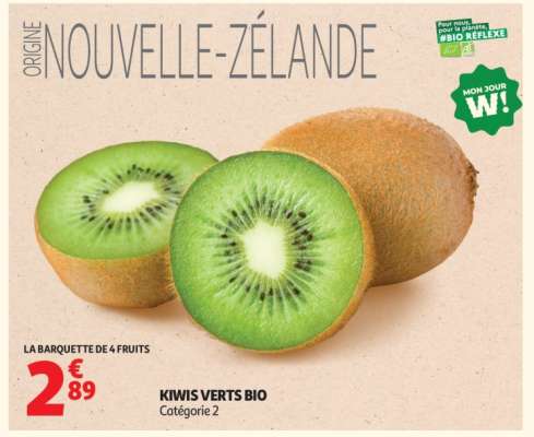 Kiwis Verts Bio