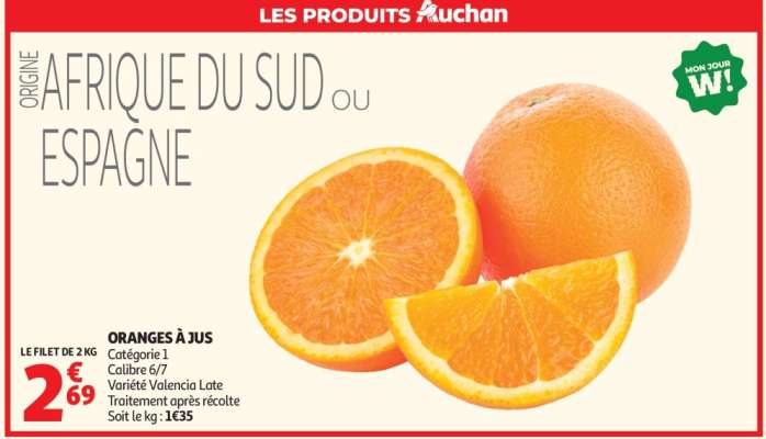 Oranges à jus