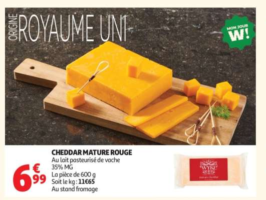 CHEDDAR MATURE ROUGE