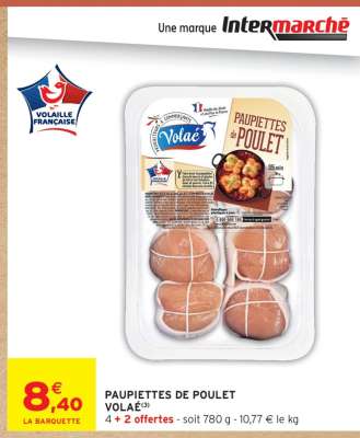 PAUPIETTES DE POULET VOLAILLE