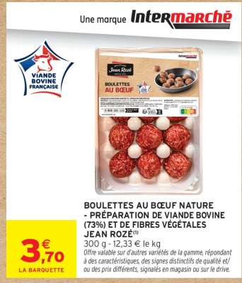 BOULETTES AU BŒUF NATURE