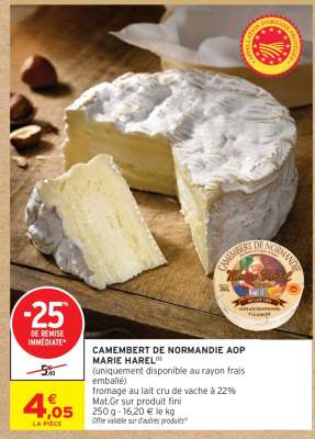 Camembert de Normandie AOP Marie Harel