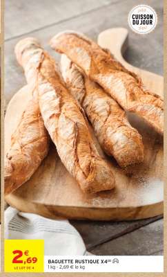 BAGUETTE RUSTIQUE X4