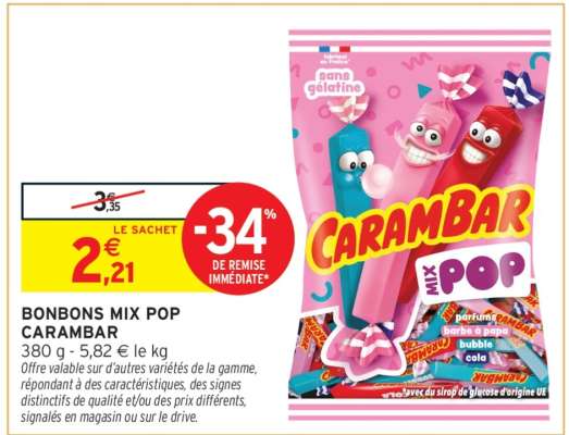 BONBONS MIX POP CARAMBAR