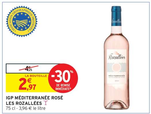 IGP MÉDITERRANÉE ROSÉ LES ROZALLÉES