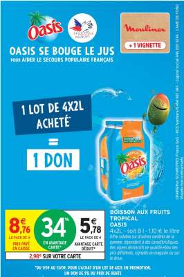BOISSON AUX FRUITS TROPICAL “OASIS”