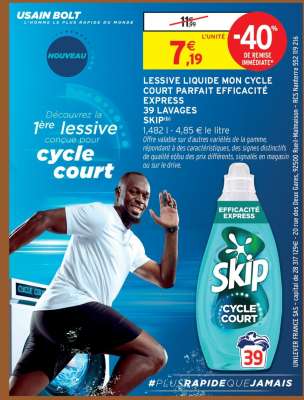 LESSIVE LIQUIDE MON CYCLE COURT PARFAIT EFFICACITÉ EXPRESS