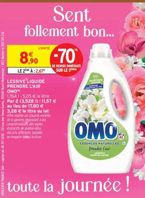 LESSIVE LIQUIDE PRENDRE L'AIR OMO