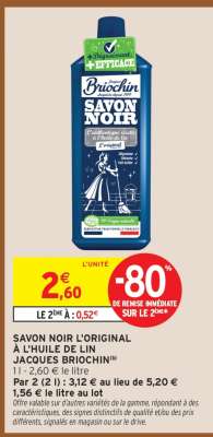 SAVON NOIR L'ORIGINAL À L'HUILE DE LIN JACQUES BRIOCHIN