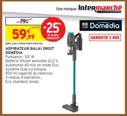 ASPIRATEUR BALAI DROIT DOMÉDIA