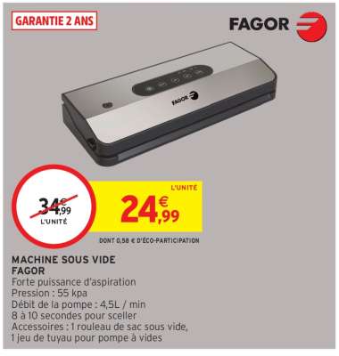 Machine Sous Vide Fagor