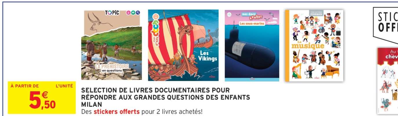 Sélection de livres documentaires Milan