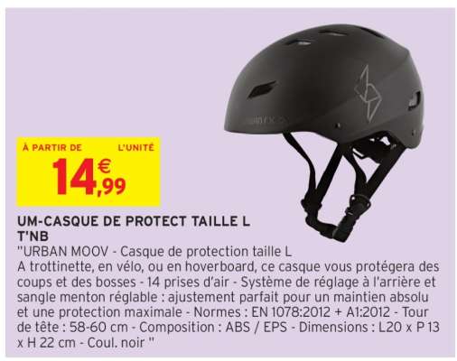 UM-CASQUE DE PROTECT TAILLE L T'NB