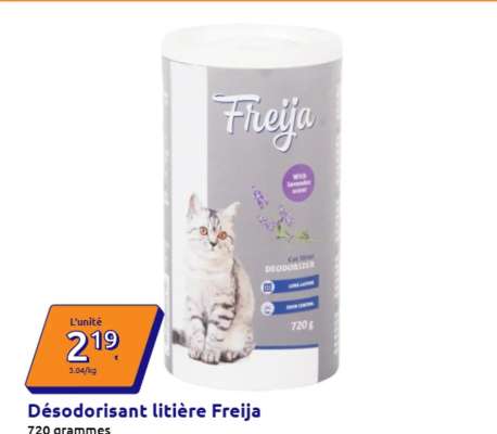 Désodorisant litière Freija