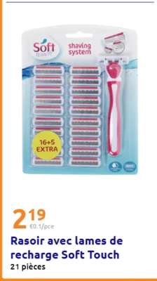 Rasoir avec lames de recharge Soft Touch