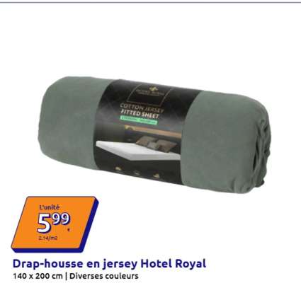 Drap-housse en jersey Hotel Royal