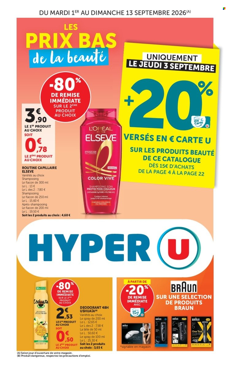 Catalogue HYPER U - 01/09/2026 - 13/09/2026. Page 1