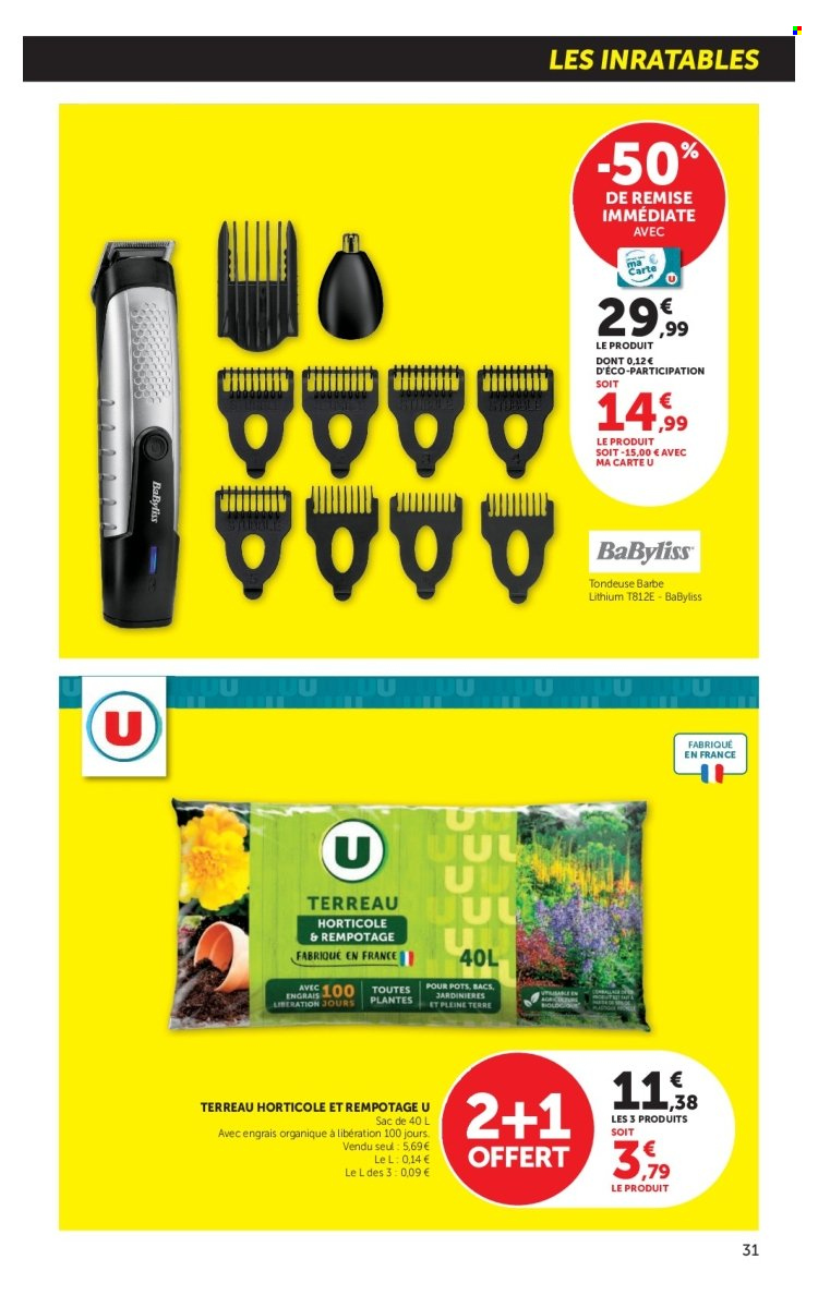 Catalogue SUPER U - 01/09/2026 - 13/09/2026. Page 31
