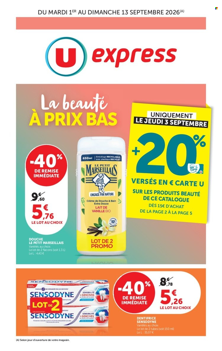 Catalogue U express - 01/09/2026 - 13/09/2026. Page 1