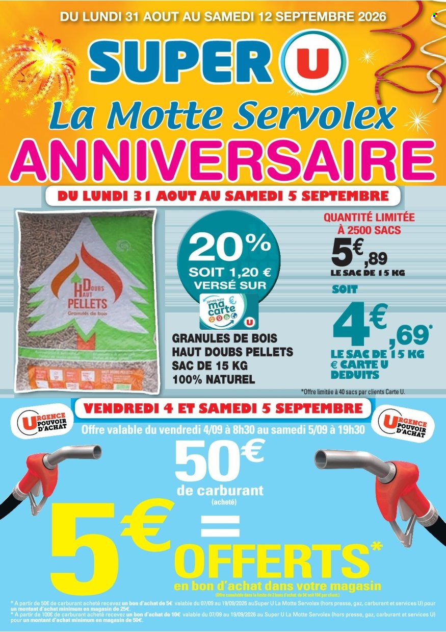 Catalogue SUPER U - 31/08/2026 - 12/09/2026. Page 1