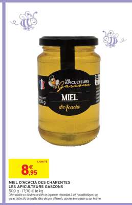 MIEL D'ACACIA DES CHARENTES LES APICULTEURS GASCONS