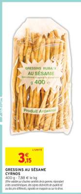 GRESSINS AU SÉSAME CYRNOS