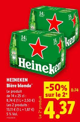 HEINEKEN BIÈRE BLONDE