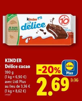 KINDER 
Délice Cacao