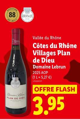 CÔTES DU RHÔNE VILLAGES PLAN DE DIEU