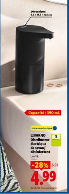 LIVARNO Distributeur électrique de savon/désinfectant