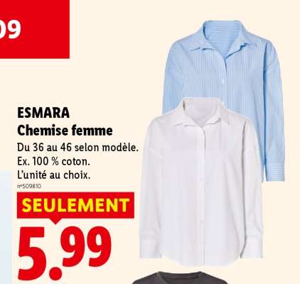 ESMARA Chemise femme