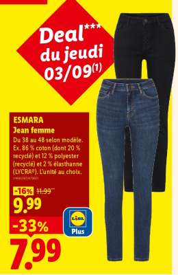 ESMARA Jean femme