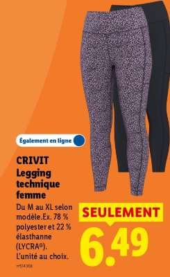 CRIVIT Legging technique femme