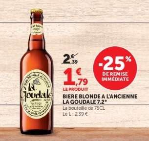 Biere Blonde A L'Ancienne La Goudale 7.2°