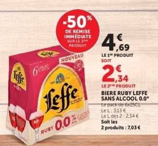 BIERE RUBY LEFFE SANS ALCOOL 0.0°