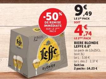 Biere Blonde Leffe 6.6°