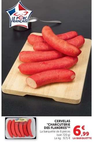 CERVELAS "CHARCUTERIE DES FLANDRES"