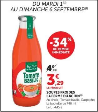 SOUPES FROIDES LA FERME D'ANCHIN