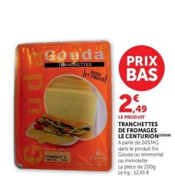TRANCHETTES DE FROMAGES LE CENTURION