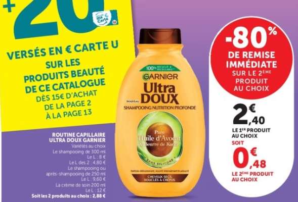 Garnier Ultra Doux Shampooing Nutrition Profonde