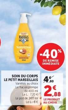 Soin du corps Le Petit Marseillais