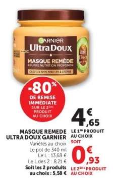 MASQUE REMEDE ULTRA DOUX GARNIER