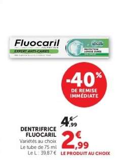 Dentifrice FLUOCARIL