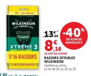 RASOIRS JETABLES “WILKINSON”