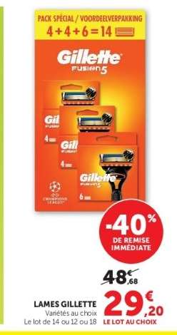 LAMES "GILLETTE"